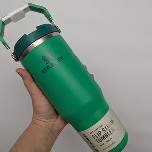 New STANLEY Iceflow Flip Straw Tumbler Bottle cup 30 OZ Meadow Green Fall 2025